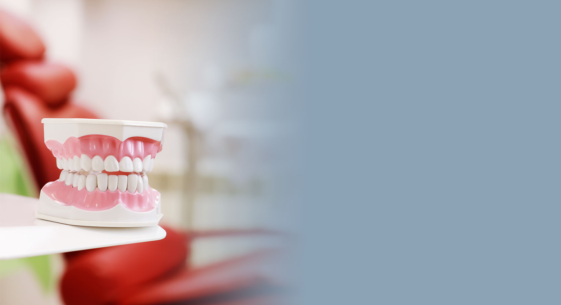 Dental Implants with Abutments and Crowns